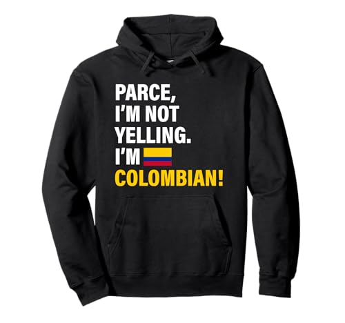 Parce I'm Colombian Lustiges Geschenk für Männer Frauen Kinder Pullover Hoodie von Diaspora Funny