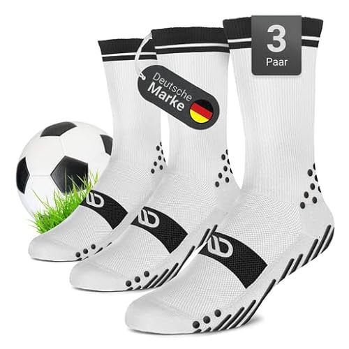 Diasports Fußballsocken 3 Paar - Neue Grip Socken Fußball mit 3D-Technologie - Gripsocken für Kinder/Herren in verschiedenen Größen - Football Socks von Diasports
