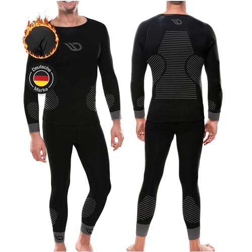 Diasports Thermounterwäsche Herren | atmungsaktive Skiunterwäsche Herren für Wintersport | Funktionsunterwäsche Herren bestehend aus Thermohose und Thermoshirt lamgarm | Thermal Underwear | Größe L von Diasports