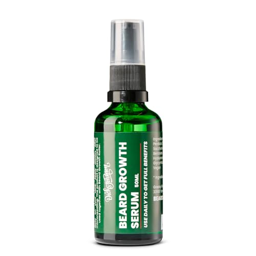 Dick Johnson Beard Growth Serum 50 ml– Bartwachstums Serum mit Süßholzwurzel & Birkensaft – Unterstützt Bartwachstum & Hautregeneration nach Microneedling – Bartwuchsmittel Männer – Made in Finnland von Dick Johnson