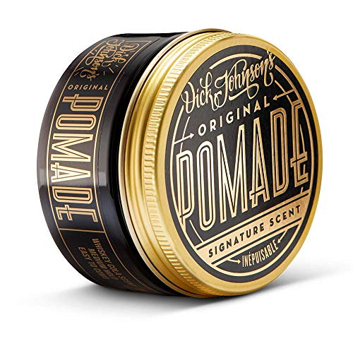 Dick Johnson Pomade Inepuisable 100 ml – Haar Pomade Herren mit Whiskey Cola Duft – Mittelstarker Halt für Bart Styling & Haarstyling Männer – Veganes wasserlösliches Haarwachs – Made in Finnland von Dick Johnson