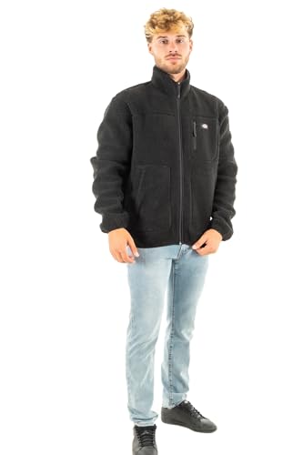CAPISPALLA E GIACCHE Uomo DICKIES MOUNT HOPE FLEECE - DK0A4YEE BLK BLACK von Dickies