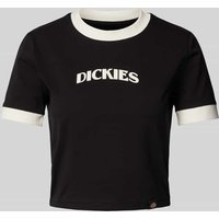 Dickies Cropped T-Shirt mit Label-Print in Black, Größe M von Dickies