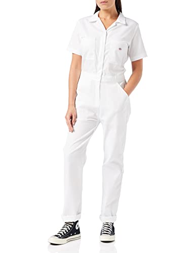 Dickies, Damen, Dickies Flex-Kurzarm-Overall, White, XL von Dickies