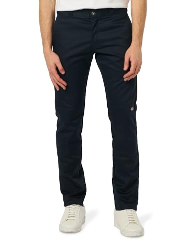 Dickies, Herren, Doppelknie-Arbeitshose, enge gerade Passform, DUNKELNAVAIR, 34W / 34L von Dickies