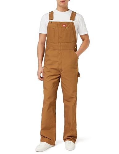 Dickies, Herren, Klassischer Latzhosen-Overall, RINSED BROWN, 36W / 30L von Dickies