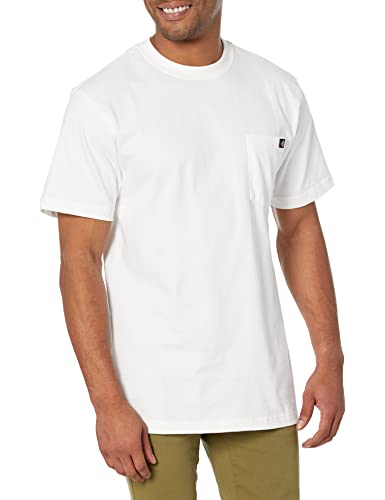 Dickies, Herren, T-Shirt mit Tasche im legeren Stil, White, L von Dickies
