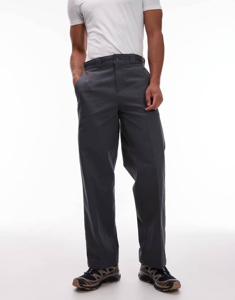 Dickies - 247 - Lockere Baggy-Fit-Arbeitshose in Dunkelgrau von Dickies