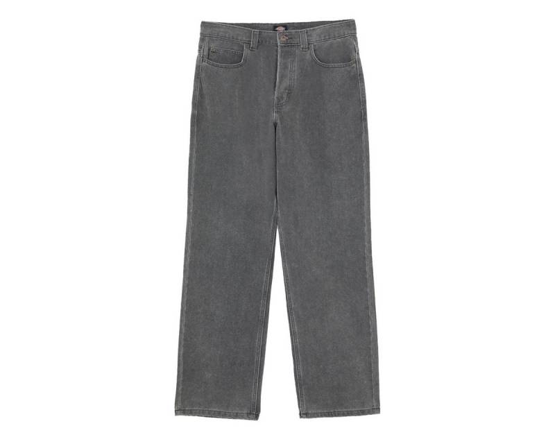 Dickies 5-Pocket-Jeans Thomasville Relaxed (1-tlg., kein Set) Gewebtes Dickies Label auf der Gesäßtasche von Dickies