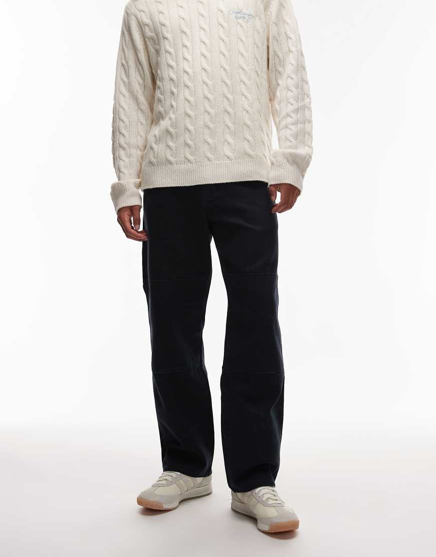 Dickies - APAC - Canvas-Hose in Marineblau mit zweilagiger Kniepartie Dickies - APAC - Canvas-Hose in Marineblau mit zweilagiger Kniepartie von Dickies