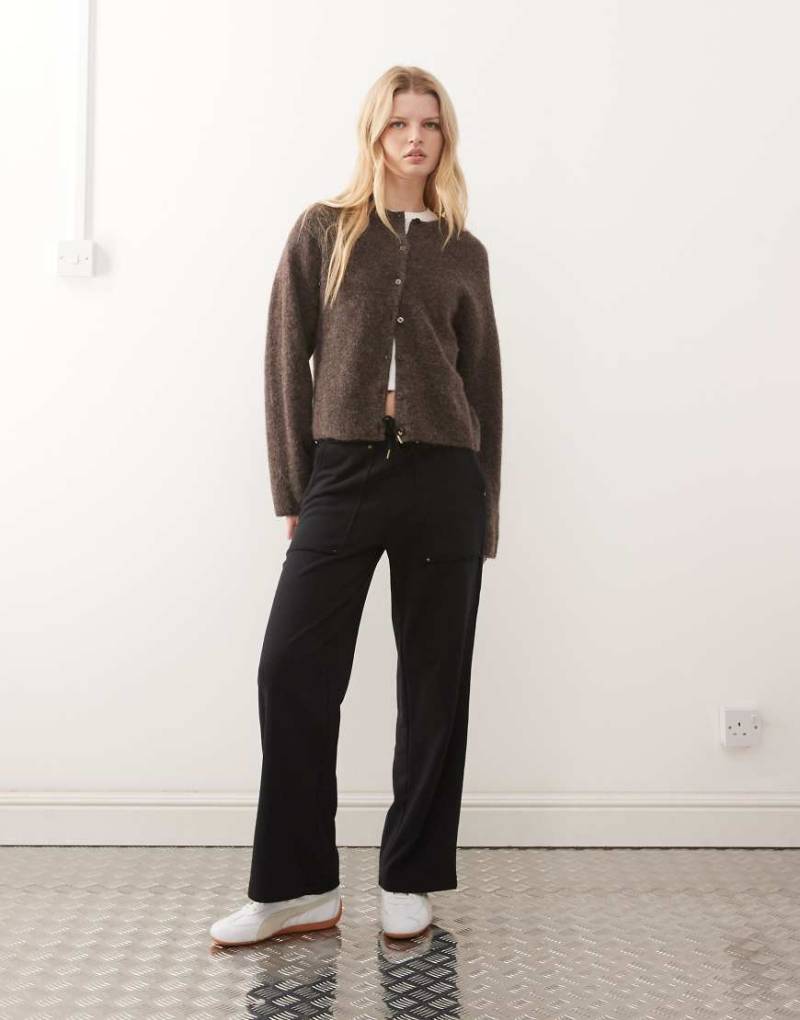 Dickies - APAC - Jogginghose aus French Terry in Schwarz mit weitem Bein von Dickies