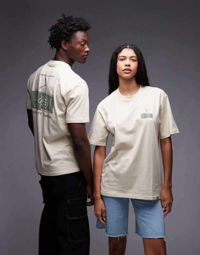 Dickies - Apison - T-Shirt in Hellbraun mit Schlangen-Rückenprint-Neutral von Dickies