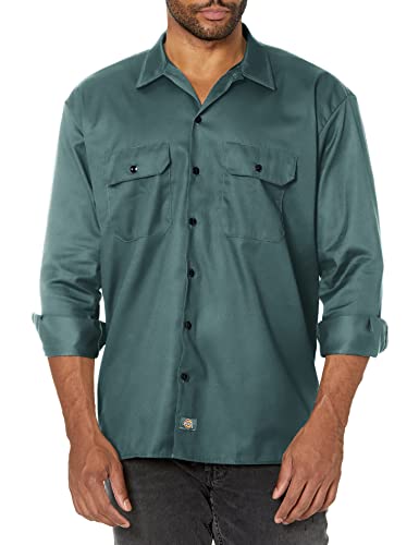 Dickies Arbeitshemd Herren Langarm, Lincoln Green, Mittel von Dickies