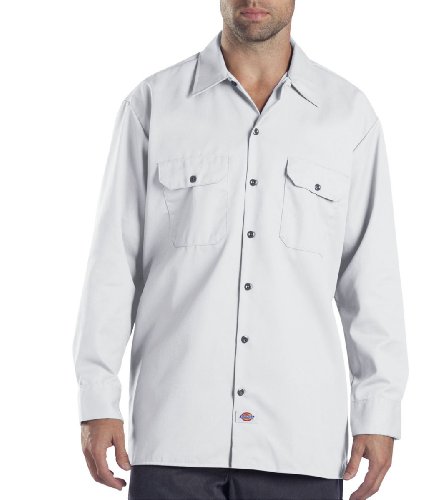 Dickies Arbeitshemd Herren Langarm, Weiss/opulenter Garten, Klein von Dickies