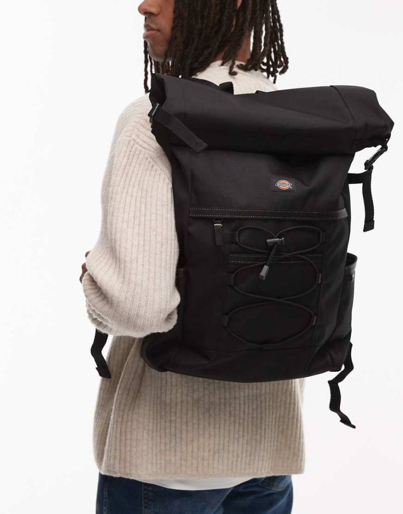 Dickies - Ashville - Praktischer Rolltop-Rucksack in Schwarz von Dickies