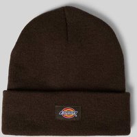 Dickies Beanie in Strick-Optik Modell 'Gibsland' in Dunkelbraun, Größe 1 von Dickies