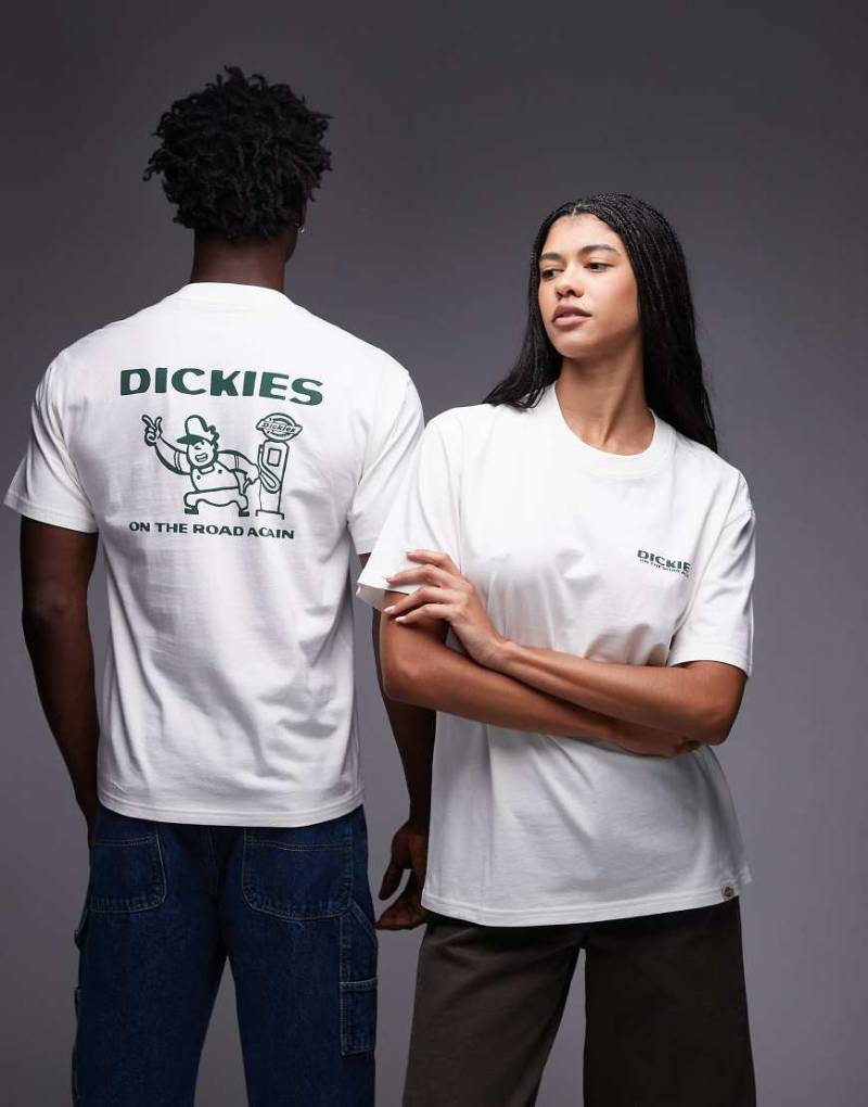 Dickies - Burns - T-Shirt in Dunkelgrün mit Grafikprint am Rücken von Dickies