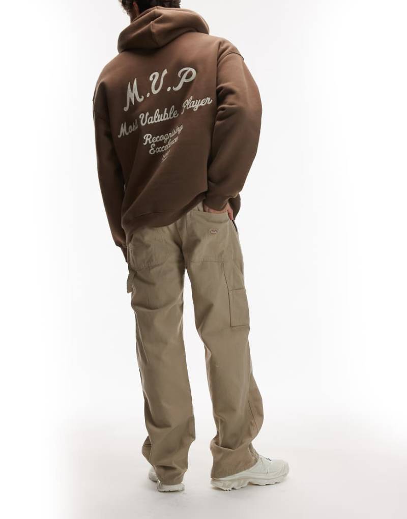 Dickies - Carpenter-Hose aus Canvas in verwaschenem Hellbraun von Dickies