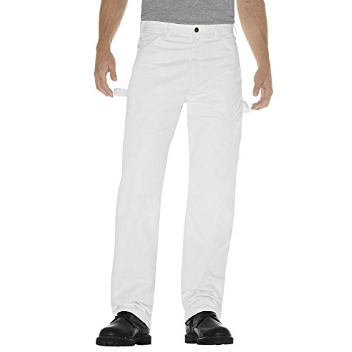 Dickies Carpenter-Jeans für Herren, lockere Passform, Schwarz, weiß, 33 W/34 L von Dickies