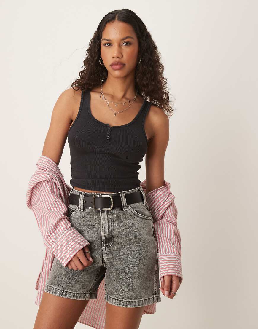 Dickies - Carpenter-Jeansshorts in verwaschenem Hellgrau in regulärer Passform von Dickies