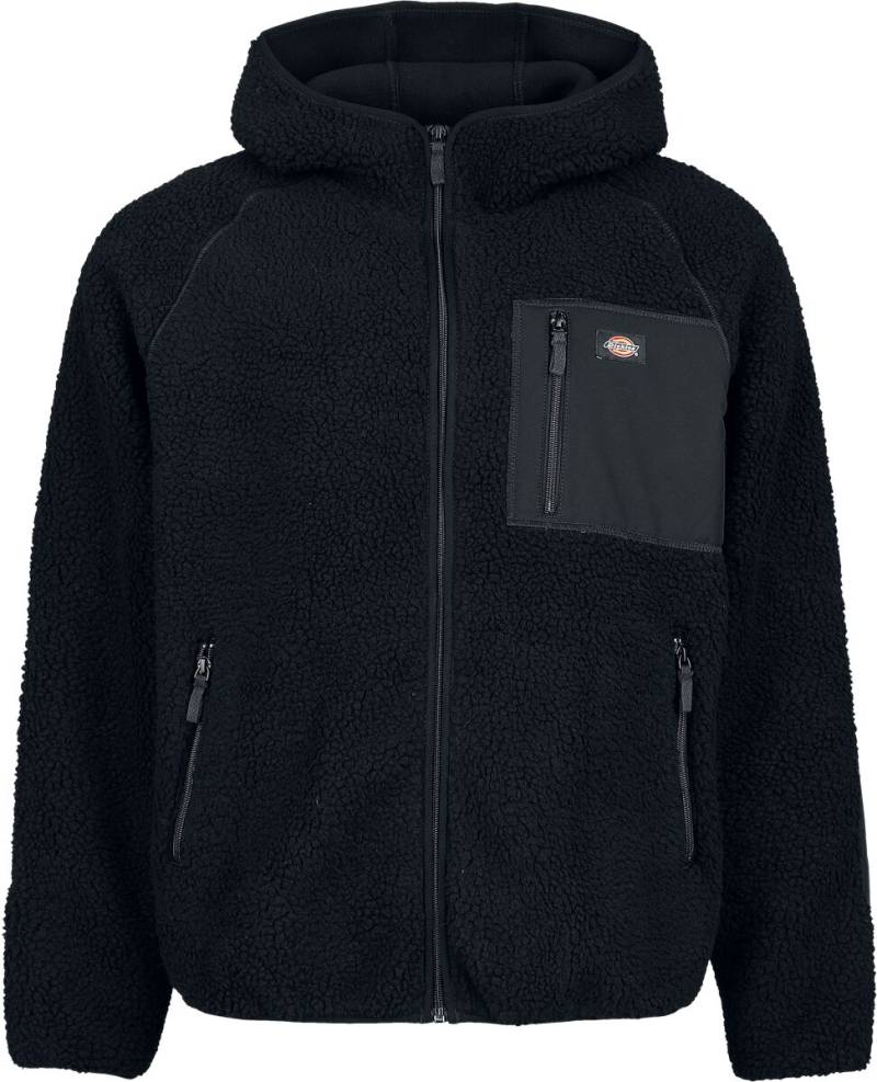 Dickies Central High Pile Hooded Übergangsjacke schwarz in XXL von Dickies