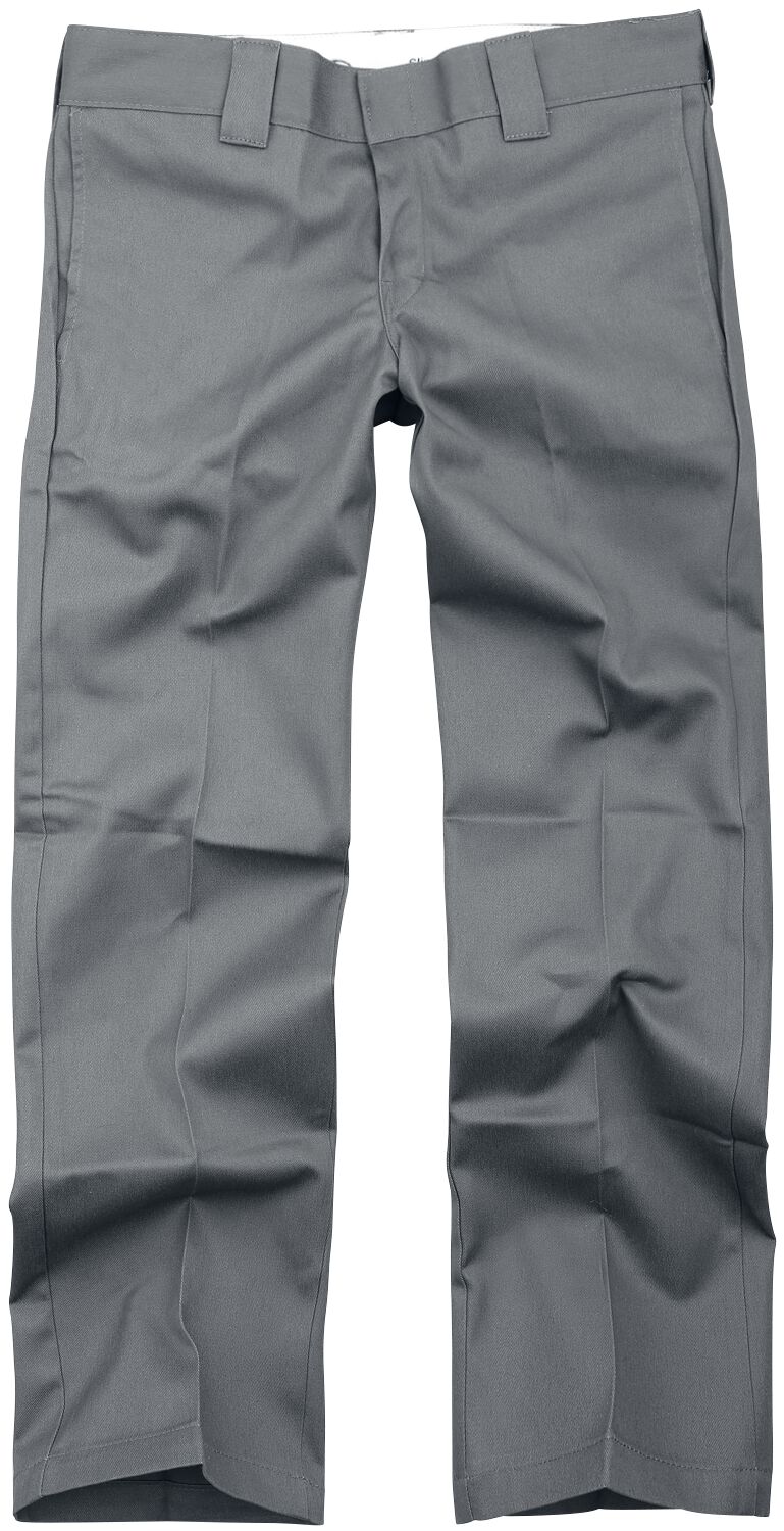 Dickies Chino - 873 Slim Straight Work Pant - W30L32 bis W38L34 - für Männer - Größe W32L32 - charcoal von Dickies