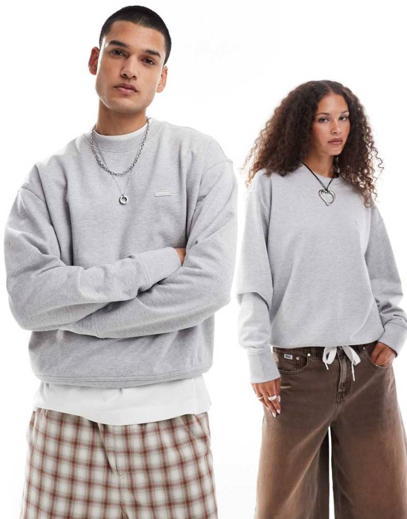 Dickies - Clancy - Schwerer Kapuzenpullover in Grau meliert mit kleinem Logo von Dickies