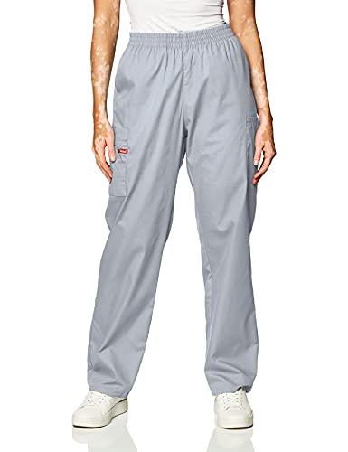 Dickies Damen 86106 EDS Signature Scrubs Missy Fit Cargohose zum Hineinschlüpfen Medizinische Schlupfhose, Blickdicht, grau, S Zierlich von Dickies