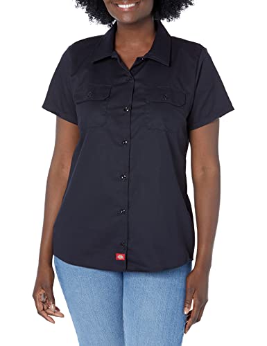 Dickies Damen Arbeitshemd Kurzarm, Dunkles Marineblau, Groß von Dickies