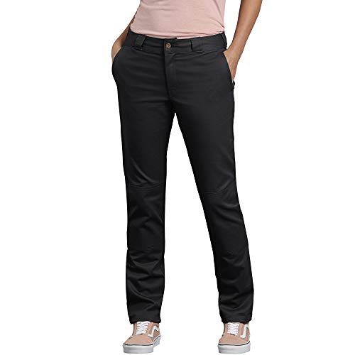 Dickies Damen Double Knee Work Pant with Stretch Twill Arbeitshose, schwarz, 46 von Dickies