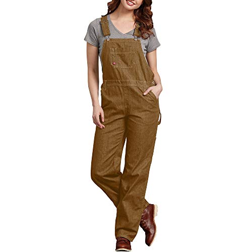 Dickies Damen Relaxed BIB Overall, Rinsed Brown Duck, XL von Dickies