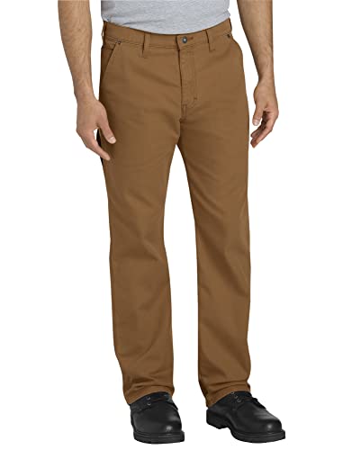Dickies - Trousers for Men, Duck Carpenter Pants, Regular Fit, Brown Duck, 32W/32L von Dickies