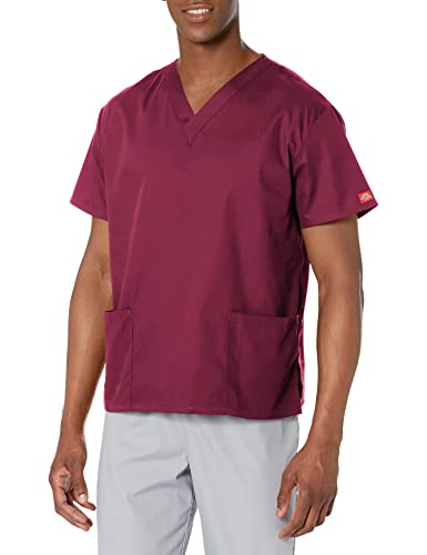 Dickies Damen EDS Signature Scrubs 86706 Missy Fit V-Ausschnitt Top - Rot - X-Groß von Dickies