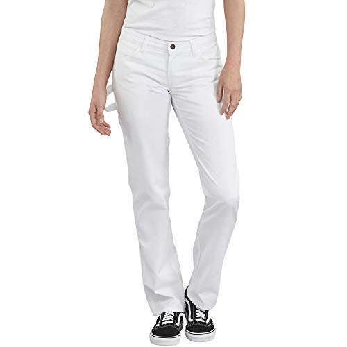 Dickies Damen Flex Painter's Straight Leg Utility Pant Arbeitshose, weiß, 48 von Dickies