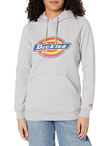 Dickies Damen Heavyweight Logo Fleece Pullover Fleecepullover, Grau meliert, Medium von Dickies