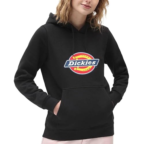 Dickies Damen ICON Logo Hoodie W Hooded Sweatshirt, Nero, von Dickies