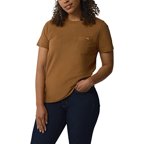 Dickies Damen Kurzärmliges T-Shirt, Braun Duck, X-Groß von Dickies