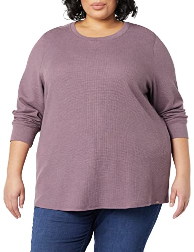 Dickies Damen Long Sleeve Crew Neck Thermal Arbeits-T-Shirt, Dusty Violet Einzelfarbe, X-Klein von Dickies