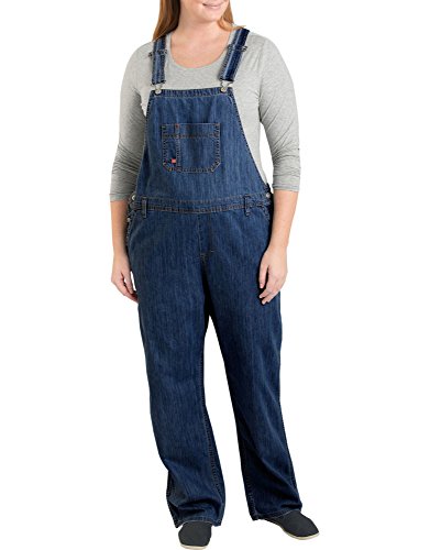 Dickies Damen-Overall, Übergröße, Denim, Dunkles Indigoblau, von Dickies