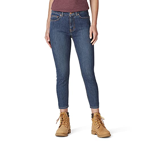 Dickies Damen Perfekte Form Denim Caprihose Khakihose, Stonewashed, Indigoblau, 36 von Dickies