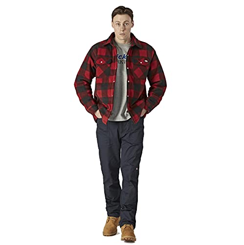 Dickies, Herren, Dickies Portland-Hemd, ROT, L von Dickies