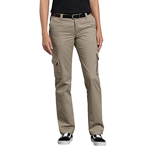 Dickies Damen Relaxed Fit Stretch Cargo Straight Leg Pant Arbeitshose, Desert Sand, 34 von Dickies