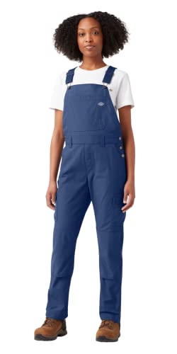 Dickies - Overalls for Women, Rinsed Utility Bib Overalls, Boyfriend Fit, Indigo Rinse, M von Dickies