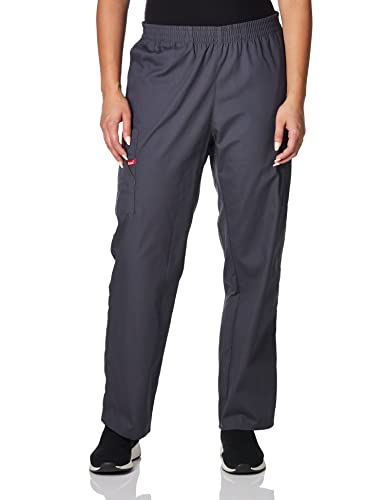 Dickies Damen-Scrubs-Hose mit elastischer Taille, Zinn, Large Zierlich von Dickies