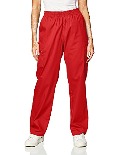 Dickies Damen-Skrubs-Hose mit elastischer Taille - Rot - X-Groß von Dickies