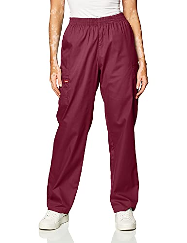 Dickies Damen-Skrubs-Hose mit elastischer Taille - Rot - X-Groß von Dickies