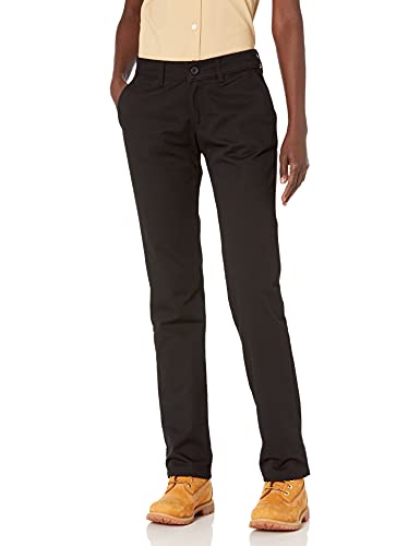 Dickies Damen Straight Flex Twill-Hose Khakihose, Schwarz gespült, 30W x 32L von Dickies