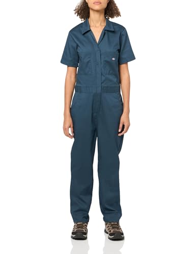 Dickies Damen Flex Cooling Short Sleeve Overalls, Blau (Airforce Blue), Medium von Dickies