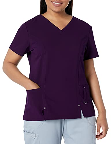 Dickies Damen Xtreme Stretch V-Ausschnitt Scrubs Shirt - Violett - X-Groß von Dickies