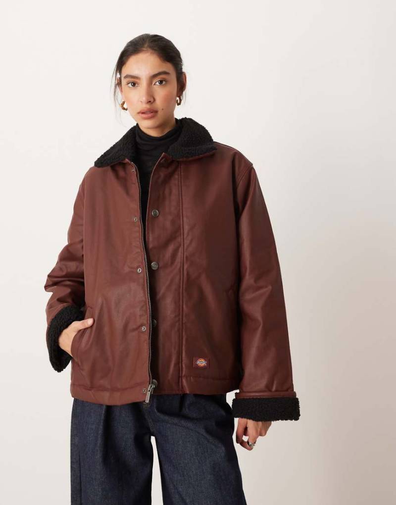 Dickies - Decherd - Barn-Jacke in Burgunderrot von Dickies